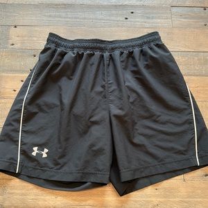 Men’s Lined Under Armour Workout Shorts Size Medium